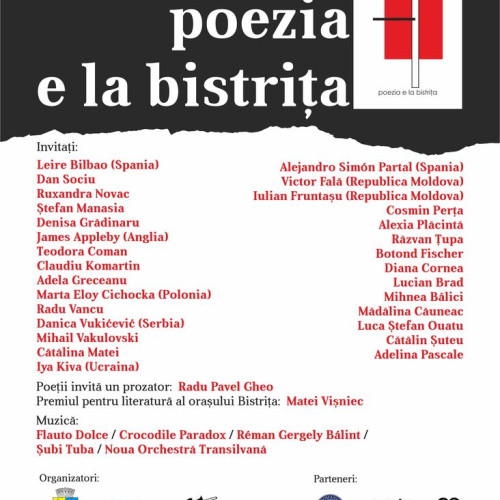 Festivalul literar din Bistrița 2023: program și invitați