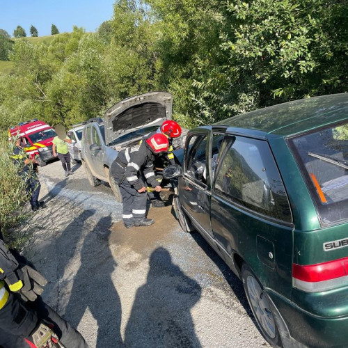 Trafic blocat temporar în Bistrița-Năsăud din cauza unui accident mortal