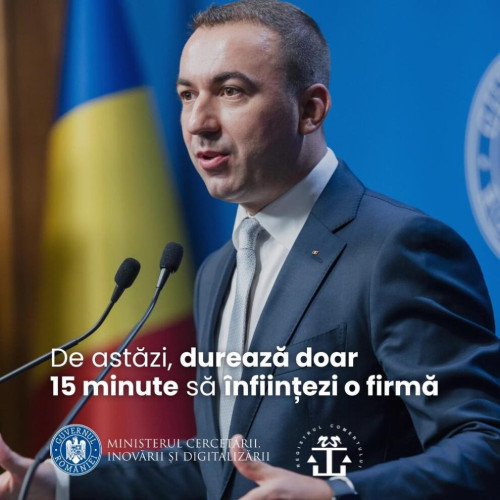 Portalul ONRC 2.0 reduce timpul de înființare a firmelor