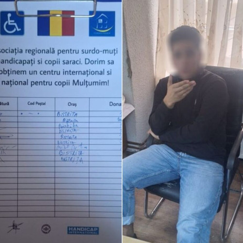 Minor prins în timp ce cerșea bani pentru o false asociatie