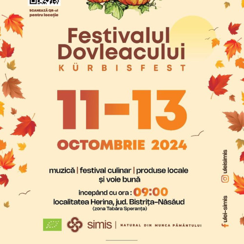 Festivalul Dovleacului de la Herina: Tradiție și Distracție de Toamnă