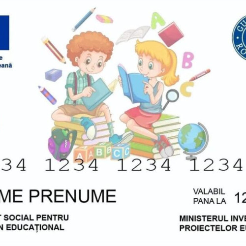 Cardurile pentru tichetele sociale în valoare de 500 de lei sunt gata de încărcare pentru elevi