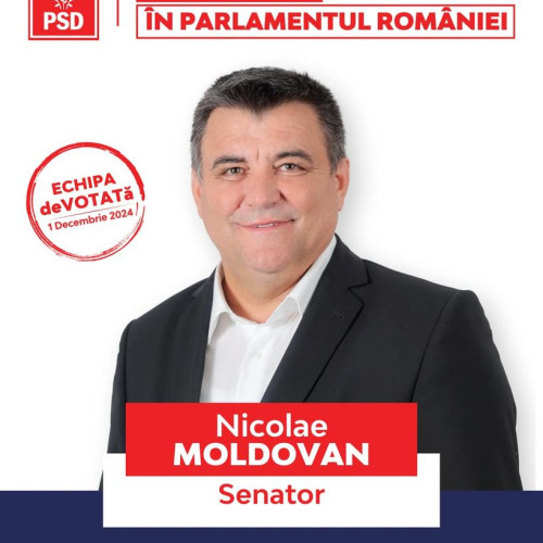 Nicolae Moldovan, candidat pentru Senat, promite proiecte importante pentru comunitate