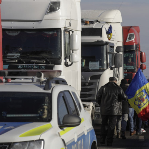 Protestele transportatorilor și fermierilor continuă în Afumați.