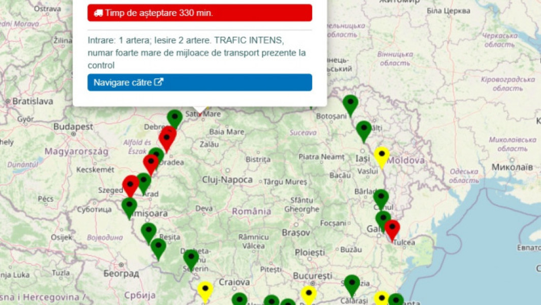 Protestele transportatorilor și fermierilor la frontiera, blocaj la Petea