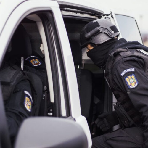 Percheziții la sediu de firmă, depozit și ferma în județul Bistrița-Năsăud