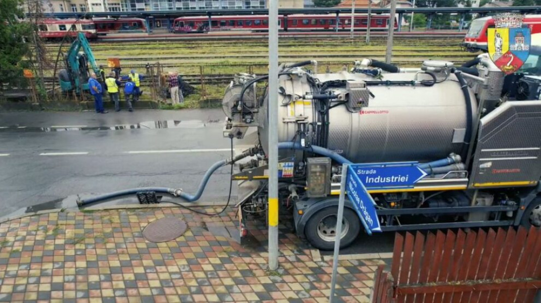 Aquabis pornește decolmatarea pentru a preveni inundațiile în zona Industriei