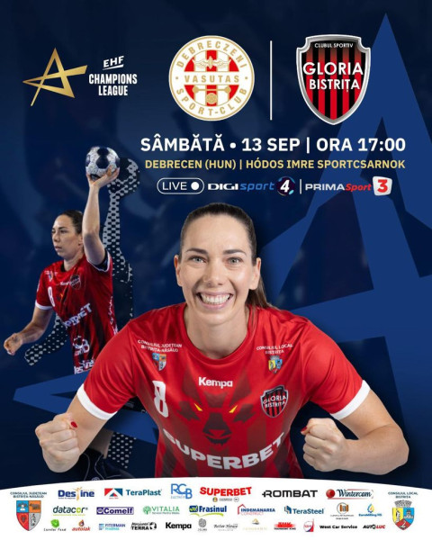 Gloria-Debrecen în direct, arbitri slovaci; alte meciuri din grupă