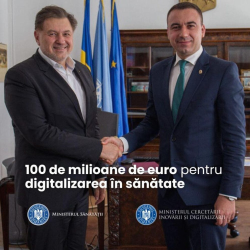 Proiectele de digitalizare în domeniul sănătăţii primesc finanțare de 100 de milioane de euro de la Ministerul Cercetării, Inovării şi Digitalizării. Sistemul de gestiune a cardurilor de sănătate va fi îmbunătăţit până în 2025.