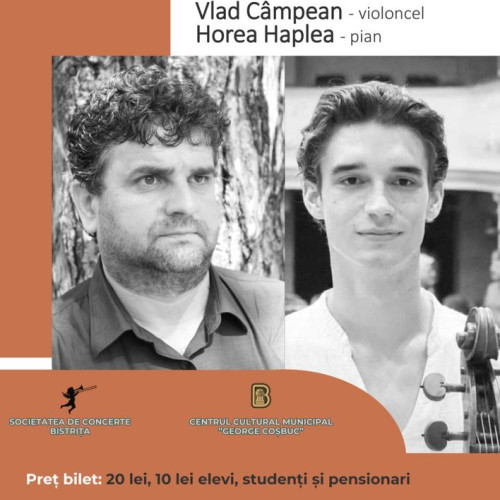 Concert de muzică clasică la Sinagogă Bistrița - prezenți tineri violonceliști și pianist de renume