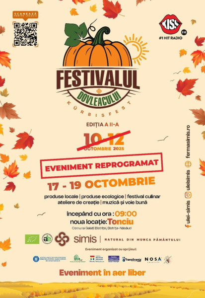 Festival de toamnă în perioada 17-19 octombrie