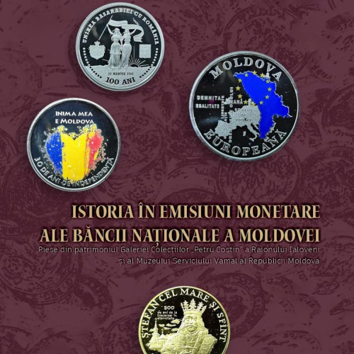 Prima expoziție de monede comemorative din aur și argint în Bistrița