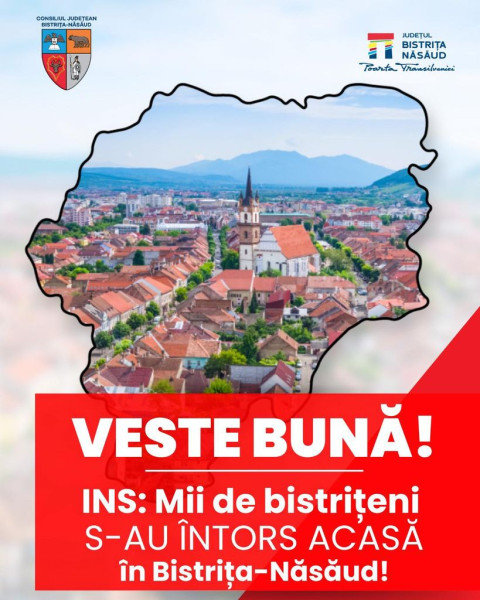Tot mai mulți bistrițeni revin acasă, depășind numărul celor care emigrează