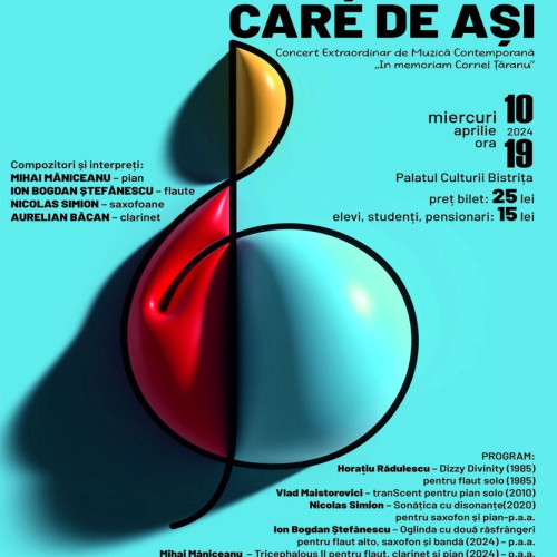 Concertul "Caré de ași" va avea loc la Palatul Culturii. Biletele sunt disponibile la Casa de bilete şi online!