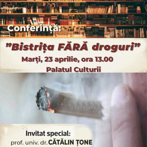 Conferință despre lupta împotriva drogurilor la Palatul Culturii