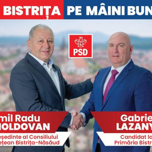 Emil Radu Moldovan și Gabriel Lazany formează echipa "Bistrița pe mâini bune": promisiuni și angajamente pentru orașul prosper și frumos