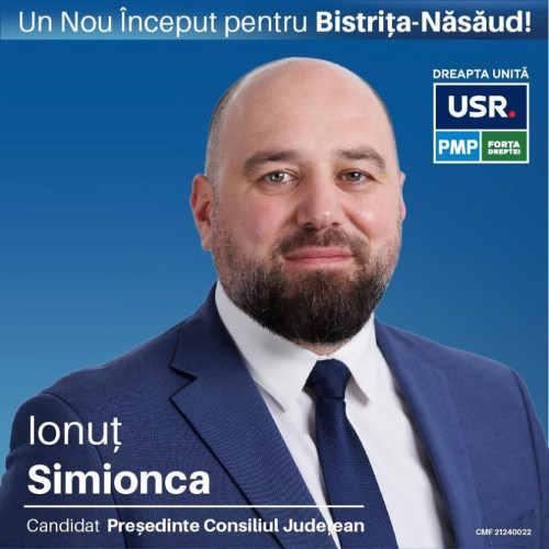 Prezentarea candidaturii lui Ionuț Simionca la președinția Consiliului Județean Bistrița-Năsăud