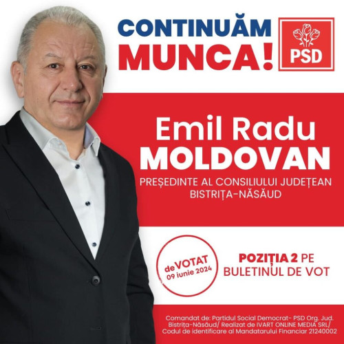 Munca și proiectele mele, obiectivul campaniei mele pentru 9 iunie - dezvoltarea României prin vot!