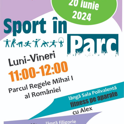 Program de promovare a mișcării în Parcul Municipal