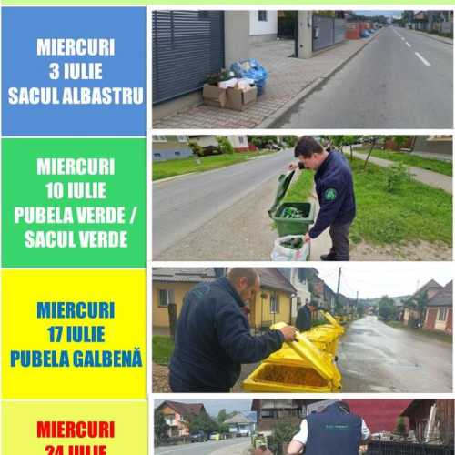 Programul de colectare anunțat de ADI Deșeuri Bistrița-Năsăud